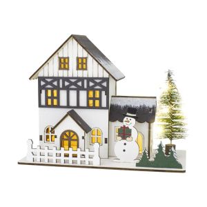 Retlux Коледна украса RXL 465 - Къща със снежен човек