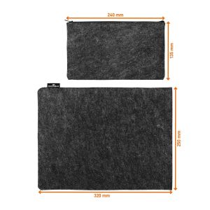 Калъф за лаптоп или таблет Durable Effect Multibag, 13'', филц