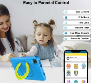 Таблет Vasoun P30HKIDS, 10'', Octa Core, 128 GB, 12 GB RAM, Android, T606 Octa core, задна камера 5 MP, предна камера 8 MP, син