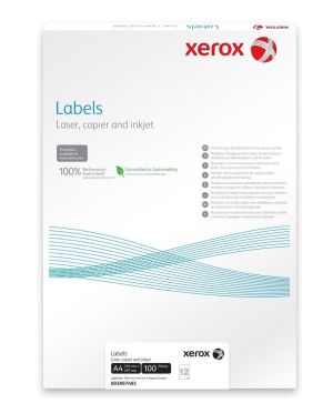 Етикети Xerox 105x148,5 mm A4, 100 л. 4 етик.