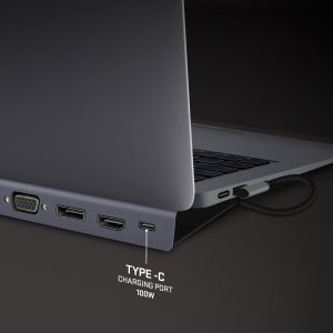 Докинг станция Yenkee 1101, 11 в 1, USB C