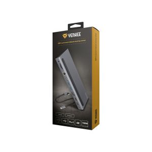 Докинг станция Yenkee 1101, 11 в 1, USB C