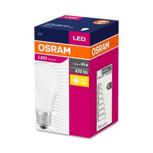 Kрушка Osram LED, E27, 6W, 230V, 470 lm, 2700K