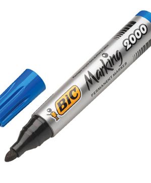 Перманентен маркер Bic 2000 Син объл връх