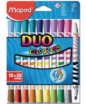 Флумастери Maped Duo Color peps