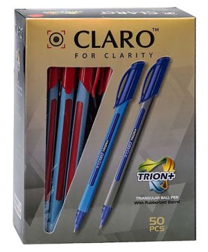 Химикалка Claro Trion+ 0.7 mm, Червен