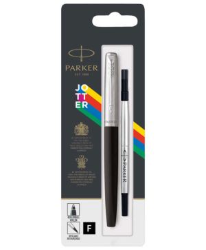 Ролер Parker Royal Jotter + пълнител в блистер, Черен