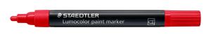 Маркер Staedtler Lumocolor Paint 349, акрилен, ЧЕРВЕН