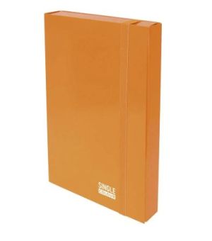 Кутия с ластик Single Color 70mm Оранжев