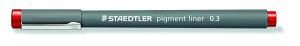 Тънкописец Staedtler Pigment Liner 308, 0.5,червен