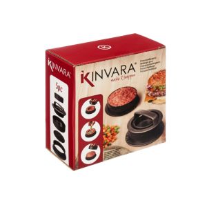 Преса за хамбургери Kinvara, 3 в 1, с незалепващо покритие
