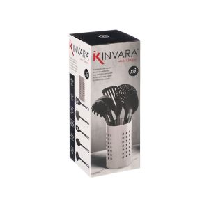 Кухненски прибори Kinvara, с поставка, 5 броя
