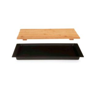 Дъска за рязане на хляб Kinvara, 38 х 27 cm, черна