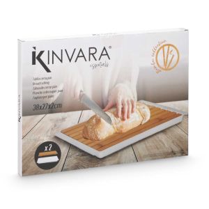 Дъска за рязане на хляб Kinvara, 38 х 27 cm, бяла