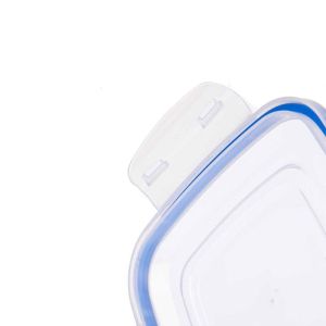 Кутия за съхранение Leknes, квадратна, пластмаса, 900 ml, 6 броя