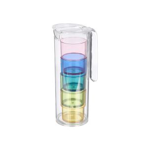 Кана Leknes, в комплект с 4 цветни чаши, 1.6 L