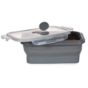 Кутия за обяд Kinvara, сгъваема, 540 ml, антрацит