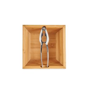 Кутия с орехотрошачка Kinvara, бамбукова, 16 cm
