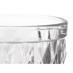 Чаша Vivalto, стъклена, диамантен релеф, 250 ml