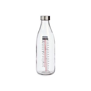 Бутилка с мерителна скала Vivalto, с метална капачка, 1 L