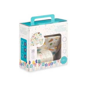 Комплект чаши, чинии и салфетки Arte Regal Happy Party, 30 части