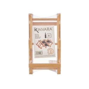 Поставка за бутилки Kinvara, сгъваема, бамбук
