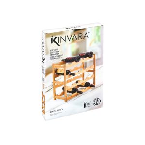 Поставка за бутилки Kinvara, бамбук, за 16 бутилки