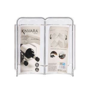 Поставка за бутилки Kinvara, за хладилник, двойна