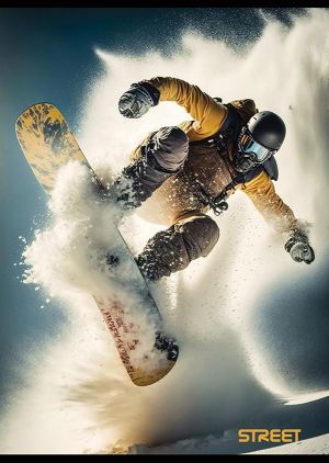 Тетрадка Street, А4, квадратчета, 54л, SPORT