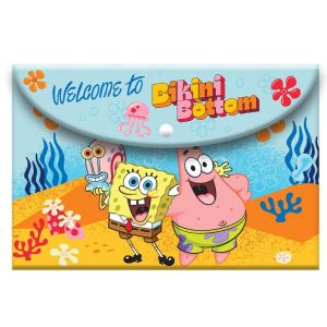Папка с копче, А4, SPONGEBOB