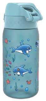 Бутилка за вода Ion8 Print, рец.пл, 350ml, АКУЛИ2