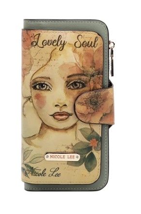 Портфейл Nicole Lee, 19x9.5x2 cm, LOVE