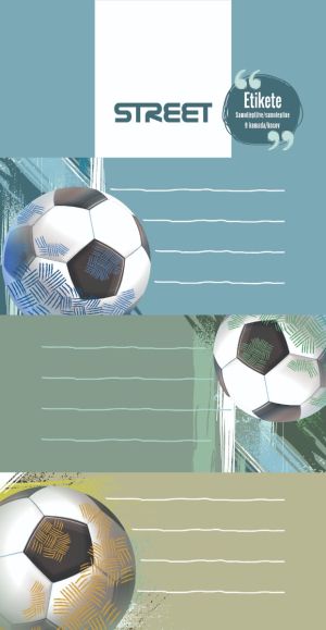 Етикети за тетрадка Street Football, оп.9
