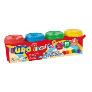 Комплет Luna тесто за моделиране, 4 цвята x 60g, ОСНОВНИ