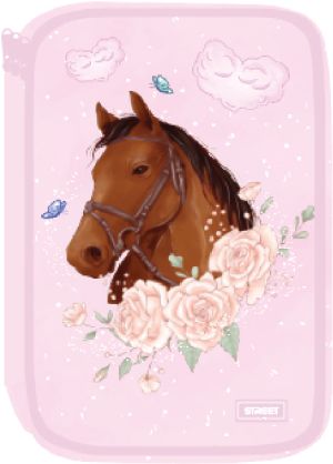 Несесер Street Horsegirl, 2 ципа, пълен, 21x13x5cm
