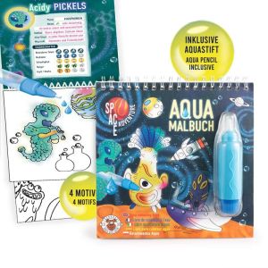 Книжка за оцветяване с вода Trendhaus Space Adventure