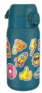 Бутилка за вода Ion8 Print, метална, 400ml, СТИКЕРИ