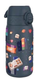 Бутилка за вода Ion8 Print, метална, 400ml, ГЕЙМЪР