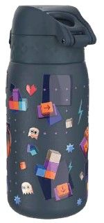 Бутилка за вода Ion8 Print, метална, 400ml, ГЕЙМЪР