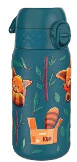 Термо бутилка за вода Ion8 Print, метална, 320ml, ПАНДИ ЧЕРВ