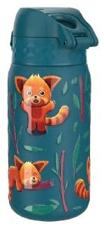Термо бутилка за вода Ion8 Print, метална, 320ml, ПАНДИ ЧЕРВ
