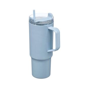 Чашa Kinvara, с дръжка и сламка, 1200 ml, синя