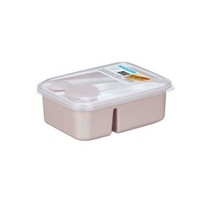 Кутия за обяд Kinvara, с прибори и разделител, 1800 ml, розова