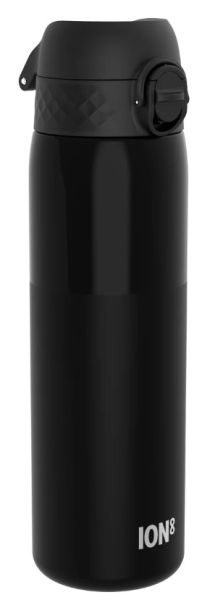 Бутилка за вода Ion8 SC, рециклирана пластмаса, 500ml, ЧЕРЕН