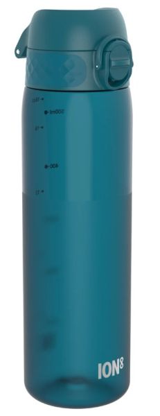 Бутилка за вода Ion8 SC, рециклирана пластмаса, 500ml, СИНЬОЗЕЛЕН