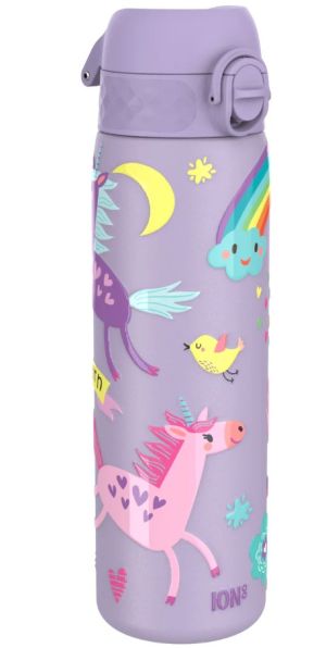 Термо бутилка за вода Ion8 Print, метална, 500ml, ЕДНОРОЗИ Л