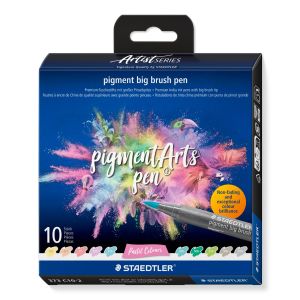 Флумастри Staedtler Pigment Big Brush, 10 цвята, 373 C10-2