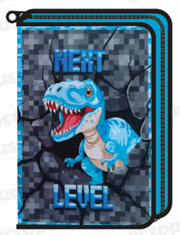 Несесер Octopus, 1 цип, 2 прегради, празен, Dino blue