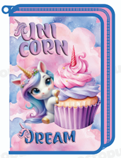 Несесер Octopus, 1 цип, 2 прегради, празен, Unicorn Dream