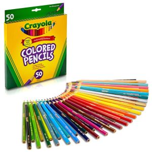 Цветни моливи Crayola,кръгли,50 цвята